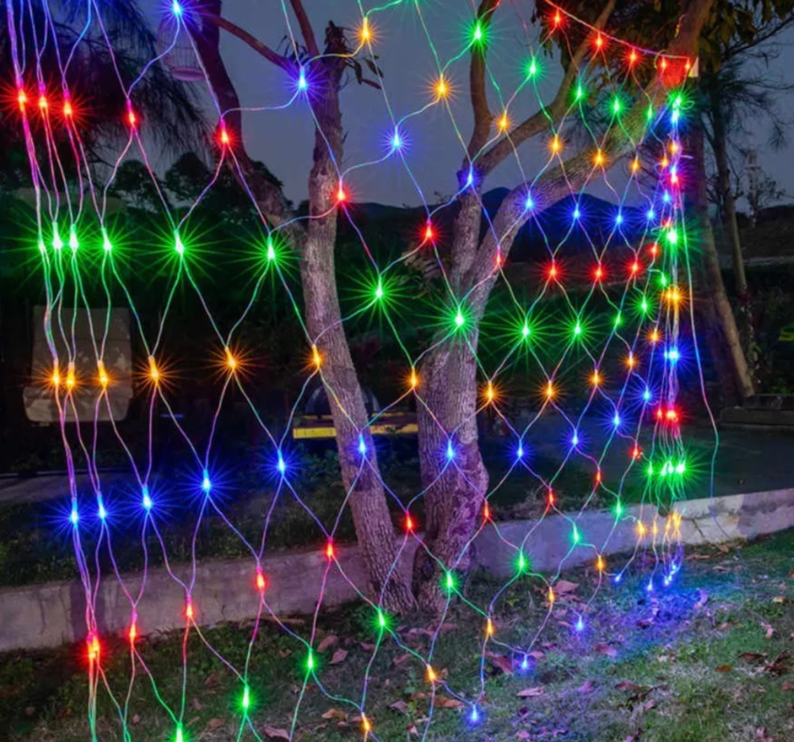 Luces De Navidad Malla Led 3m X 45 Cm