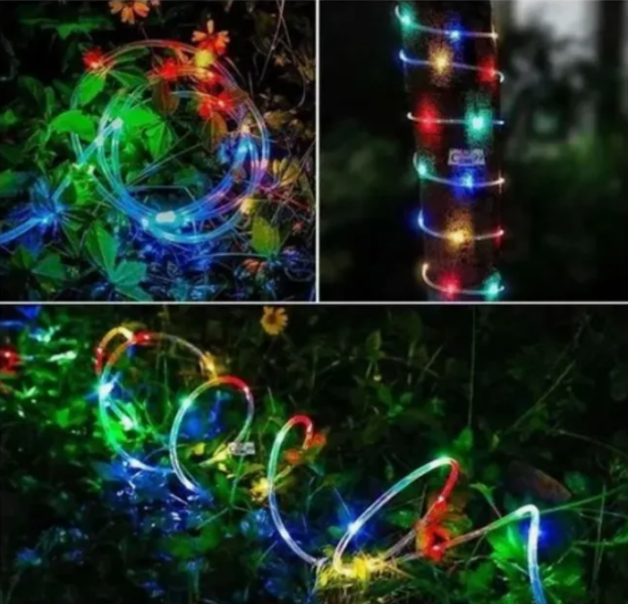 Manguera Solar Luces De Navidad 20m