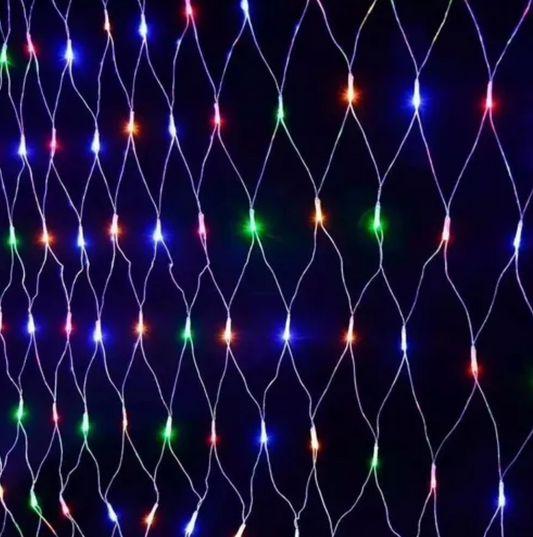 Luces De Navidad Malla Led 3m X 45 Cm